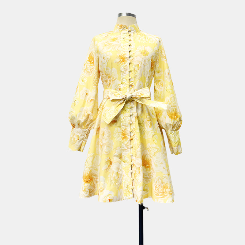 Sleeve Holiday Swing Dress