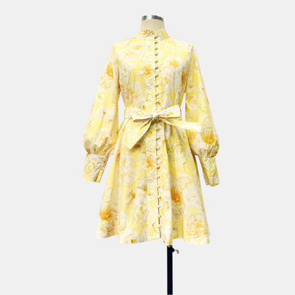 Sleeve Holiday Swing Dress