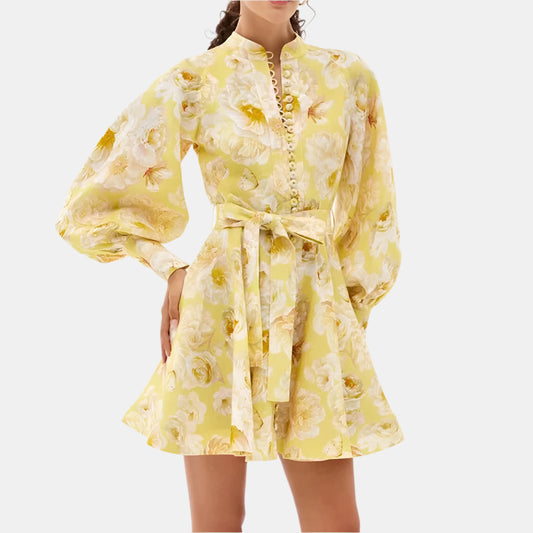 Sleeve Holiday Swing Dress
